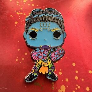 NEW Funko Pop Disney Marvel Black Panther Princess Shuri Black Light 1.5" Pin